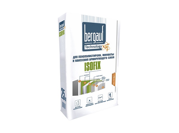 Клей для теплоизоляции Bergauf Isofix (25 кг.)